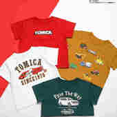 汽车图案短袖 Chookids日本代购 T恤 童装 TOMICA合作款 ALC 2025夏