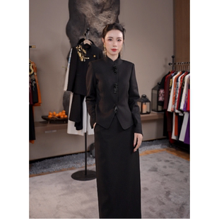 中式 2026早春新款 BYGB 典雅气质显瘦套裙女29078 国色芳华