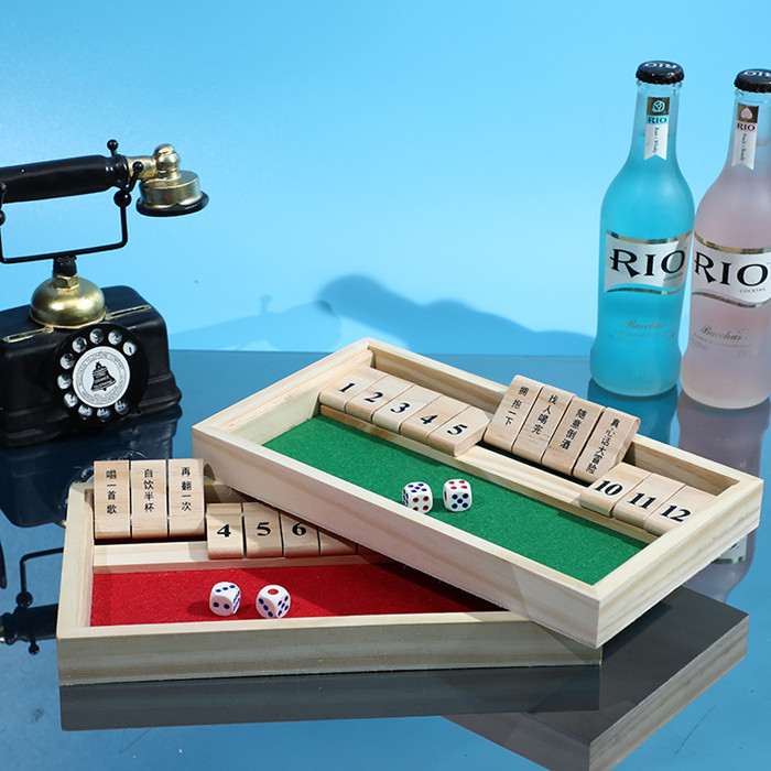 数字翻牌至尊喝酒道具木制