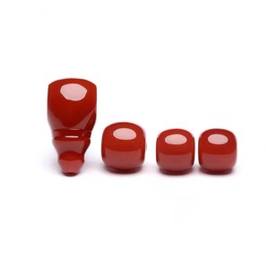 天然南红三通腰珠顶珠散珠原矿精品玛瑙四件套瓦西料金刚手串配饰