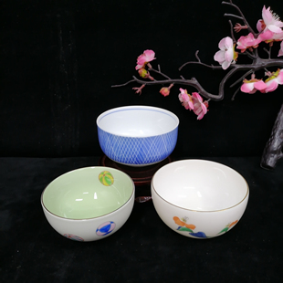 日本进口 皇家御用品牌深川制 手绘茶杯日式品茗杯 主人杯