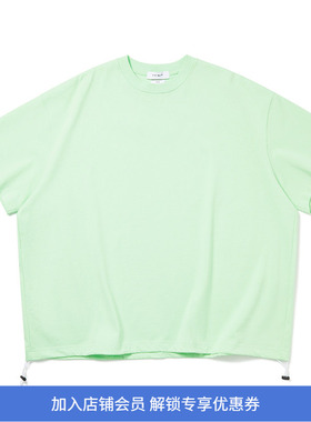 PRIMEE Balloon H/S T-Shirt 下摆抽绳廓形短袖T恤 圆领TEE