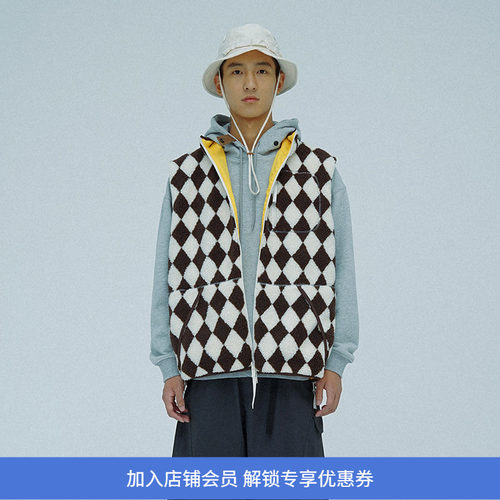 PRIMEE羊羔绒马甲背心