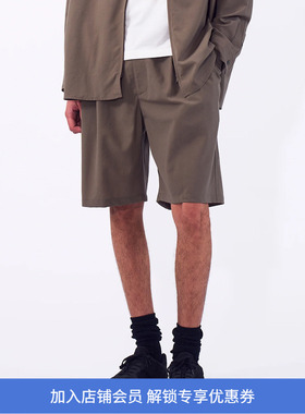 YOKE Wool Washer Tropical 2Pleated 夏季羊毛凉爽细腻双摺短裤