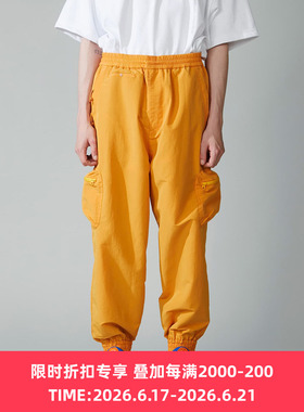 F/CE RECYCLE TECH TRACK PANTS 再生尼龙防水防风宽松收口长裤