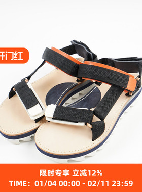 Hender Scheme webb 日本手工制牛皮拼接凉鞋