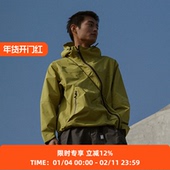 WHEELS 3L防撕裂格子布斜拉链连帽冲锋衣夹克外套 男女款 and WIND