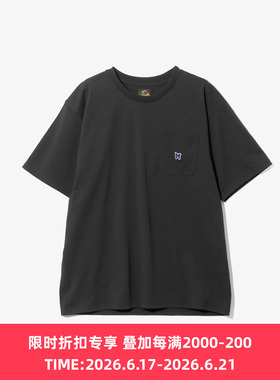 Needles S/S Crew Neck Tee - Poly Jersey 蝴蝶刺绣圆领短袖T恤