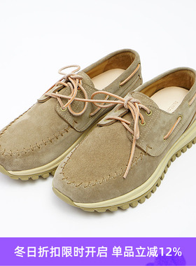 SUNCORE twist deck light 轻量防水牛皮V底机能帆船鞋 休闲男鞋