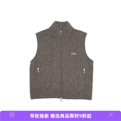 nanamica OOAL Zip Up Mohair Vest男女中性款马海毛羊毛混纺马甲
