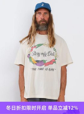 Story mfg GRATEFUL TEE 男女款有机棉复古中性圆领短袖T恤