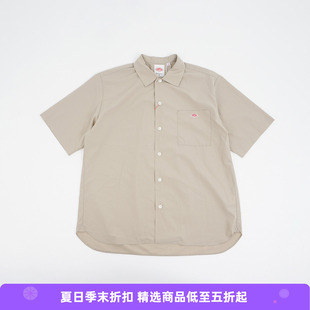 DANTON WORK SHIRT S/S 男装纯棉府绸短袖工装衬衫