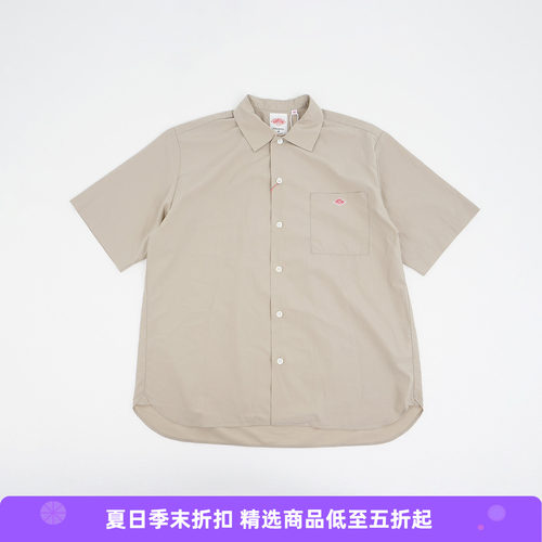 DANTON WORK SHIRT S/S 男装纯棉府绸短袖工装衬衫