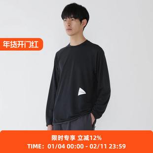 and wander dry jersey raglan LS T专业运动杀菌防臭长袖圆领T恤