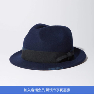 KUON Sashiko Fedora Hat 日本手缝刺子礼帽