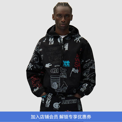 Arte Art Saves Jacket 手绘艺术字连帽牛仔夹克外套