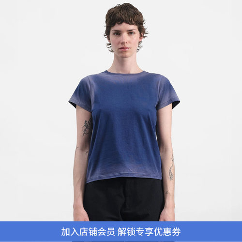 YMC DAY T SHIRT 女装成衣染色日晒圆领短袖T恤