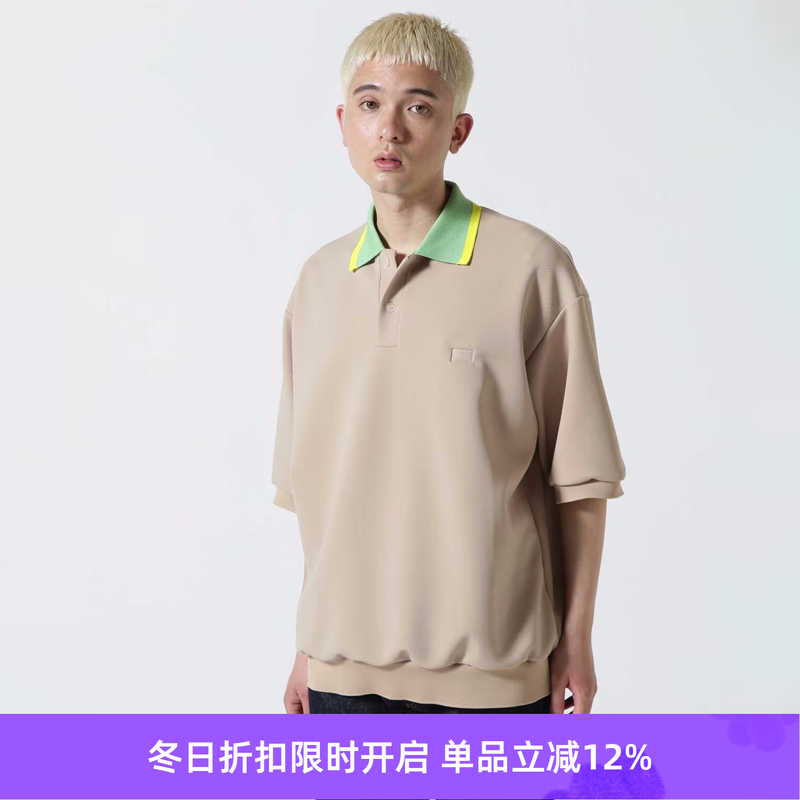 FumitoGanryu廓形短袖POLO衫