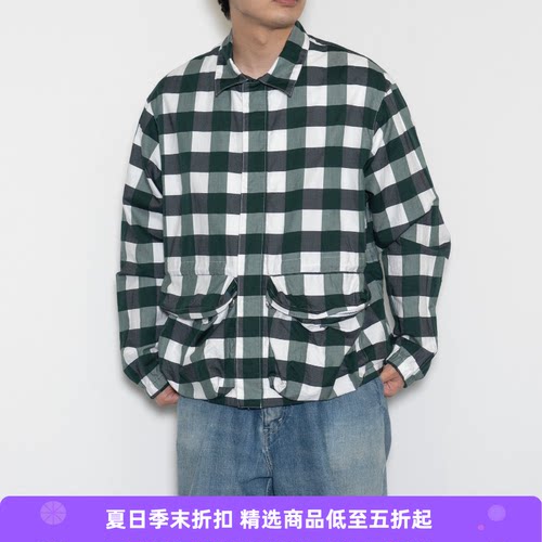 UNUSED口袋格子夹克外套