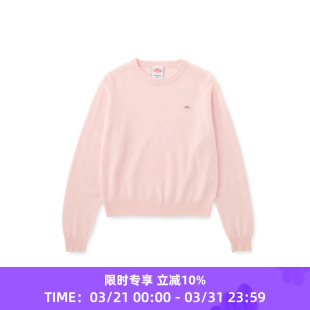 P.O NECK 纯羊毛圆领毛衣 DANTON 女装 LMW_CREW