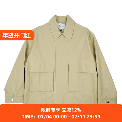 STUDIO NICHOLSON ZIPPED CARGO JACKET 男装廓形极简风工装夹克
