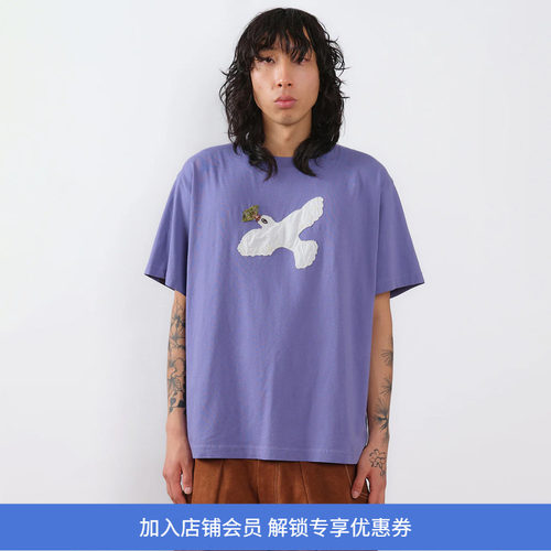 Story mfg GRATEFUL TEE SS 有机棉手工贴花圆领短袖T恤