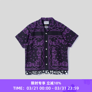 Bandana Shirt 联名款 NOMA 衬衫 Needles 印花短袖