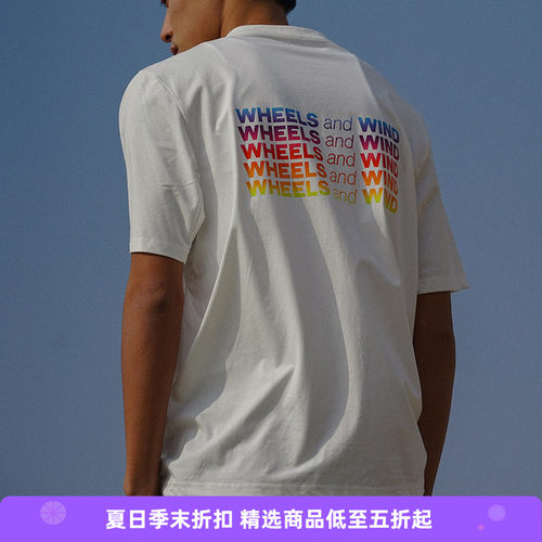 WHEELSandWIND运动圆领T恤