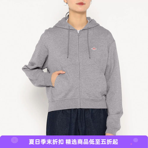 DANTON ZIP HOODIE 女装轻盈连帽卫衣