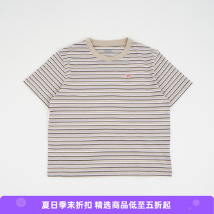 DANTON SHORT T-SHIRT 女装条纹短袖圆领T恤