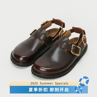 职人制皮革凉鞋 Hender crog Scheme 后绑带可DIY chameleon