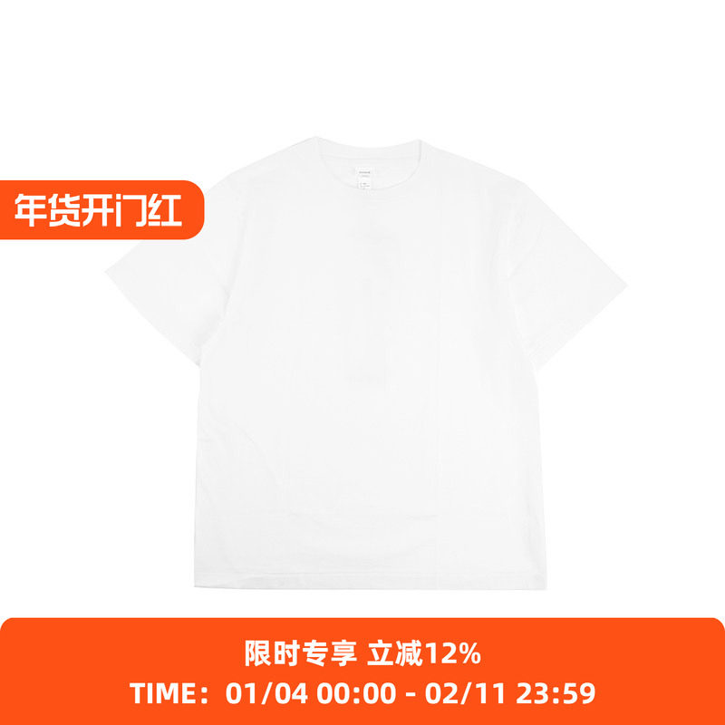 YAECA T-shirts unisex 高支天竺棉男女中性款圆领短袖T恤