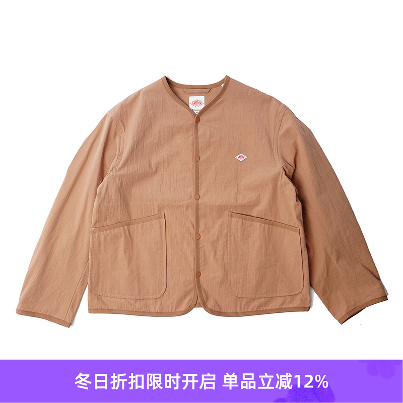 DANTON MUG_COLLARLESS JACKET 女装水洗棉无领夹克外套