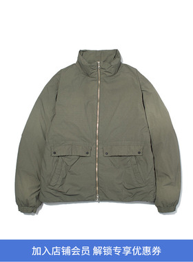 F/CE GARMENT DYE DOWN JK 成衣染色立领羽绒夹克