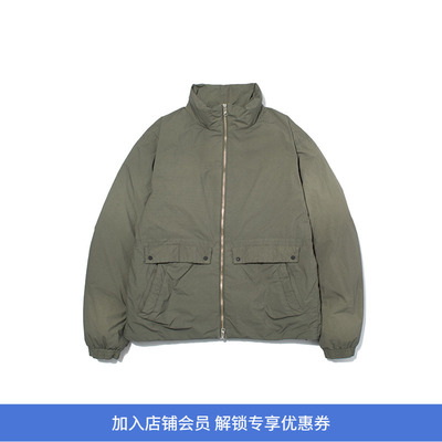 F/CE GARMENT DYE DOWN JK 成衣染色立领羽绒夹克