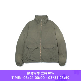 GARMENT DOWN 成衣染色立领羽绒夹克 DYE