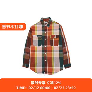 orslow ORIGINAL CHECK WORK SHIRTS 棉麻工装长袖格子衬衫