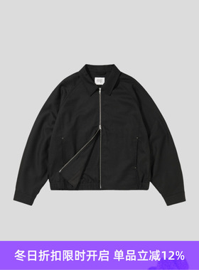 PRIMEE 毛呢短款翻领夹克外套