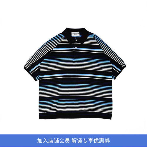 NOMA Gradation Stripe Polo 多层次条纹短袖POLO衫