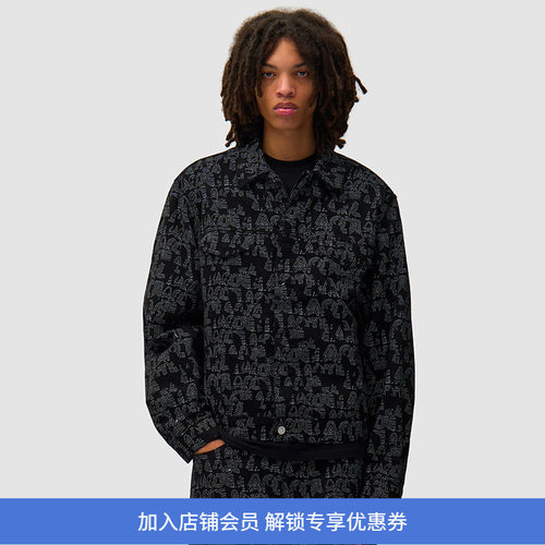 Arte Allover Arte Jacket 艺术字印花夹克外套