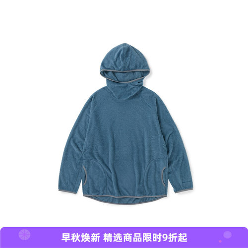 WHEELS and WIND 男女款机能性保暖发热抗静电超轻抓绒连帽卫衣