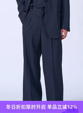 YOKE 3pleated Wide-leg Trousers 羊毛阔腿裤