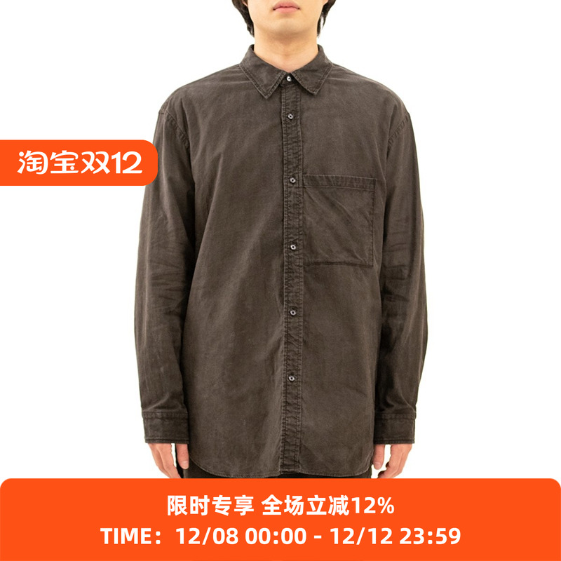 日本kuon职人有机棉泥染衬衫