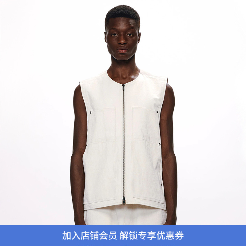 marka ENGINEERED VEST 土耳其有机棉复古工装拉链马甲