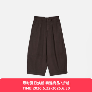 YMC DEADBEAT TROUSER 男女装有机棉成衣染色宽松阔腿裤