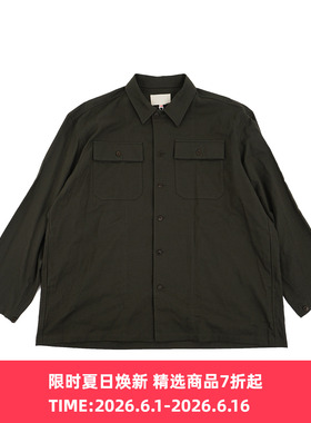 YOKO SAKAMOTO UTILITY SHIRT 军事风宽松工装长袖衬衫