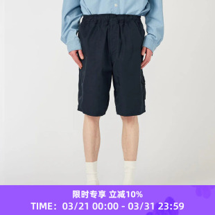 Nylon 宽松斜纹尼龙军事风短裤 Twill Shorts男女款 Deck nanamica