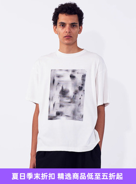 YOKE Abstract Hand Painted T-shirt 手工制艺术家拼贴印度棉T恤