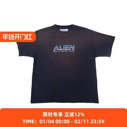 DAIRIKU "Alien" Vintage Wash H-S Tee 电影主题复古水洗短袖T恤