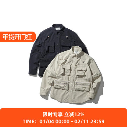 Mountain Research Phishing 户外机能风多袋长袖衬衫 袖子可拆卸